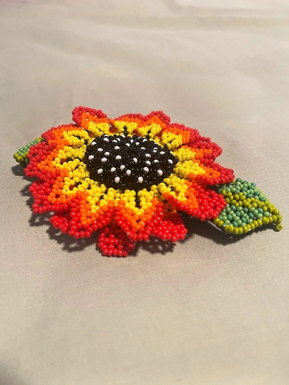 Indigenous One-Of-A-Kind Beaded Hairclip